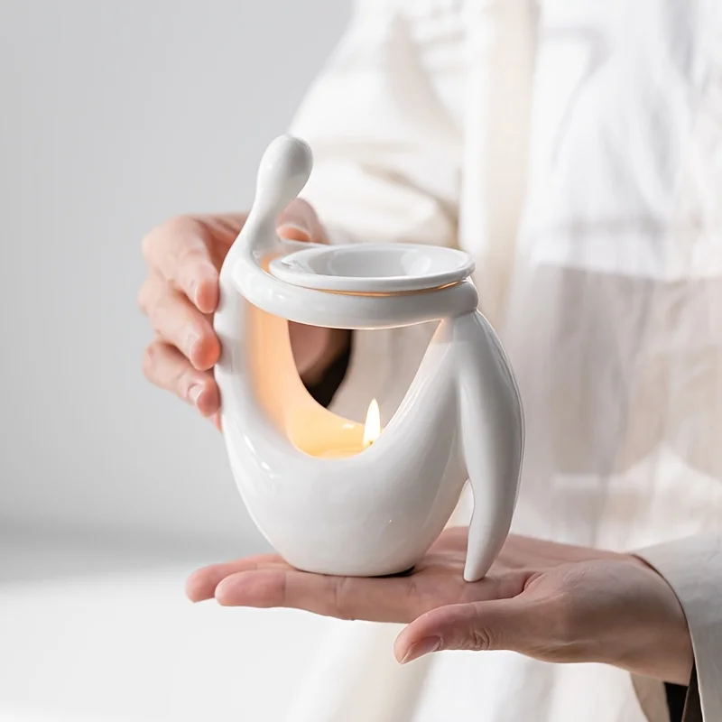 Home Fragrance Oil Burner - Queimador de Incenso de Cerâmica em