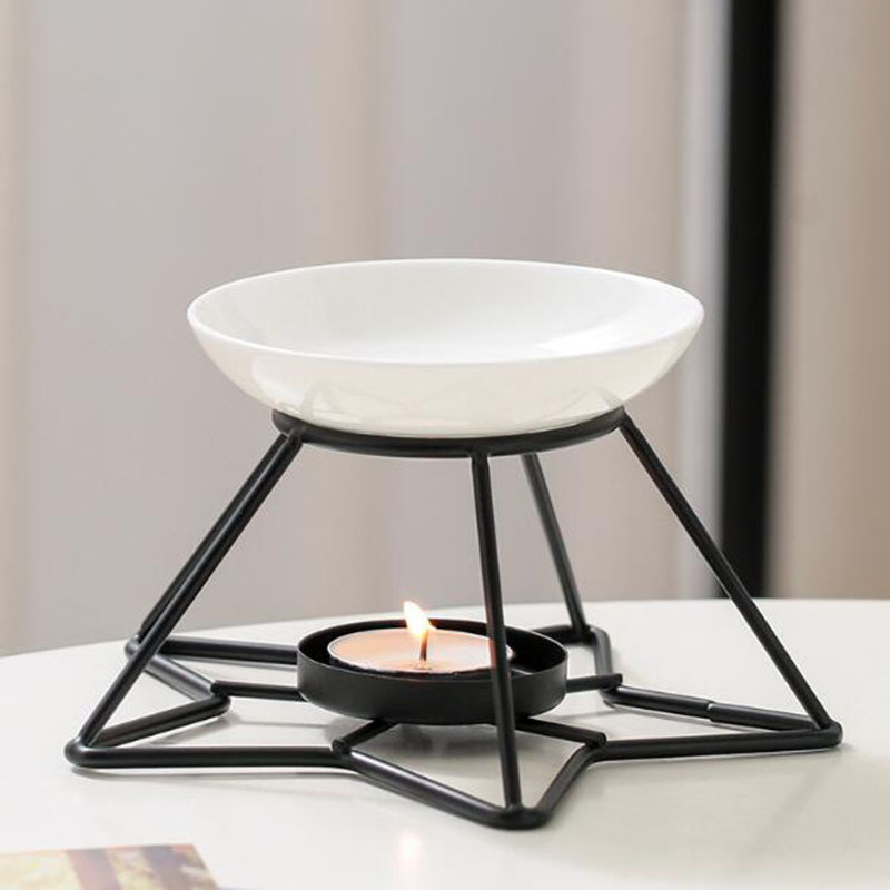Metal estrela rack tigela de c - Home Fragrance Oil Burner avaliação e preço