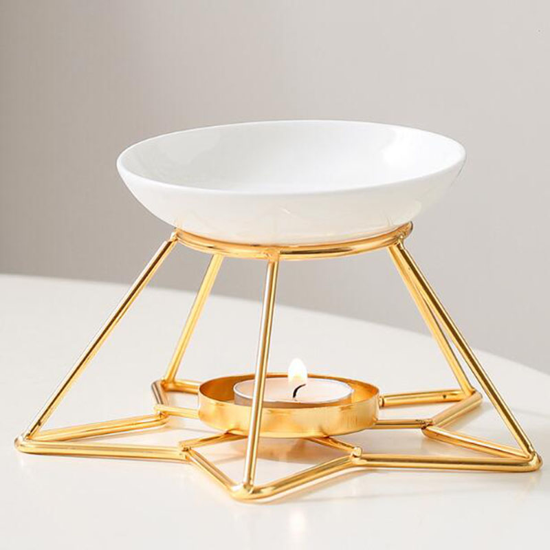 Metal estrela rack tigela de c - Home Fragrance Oil Burner avaliação e preço